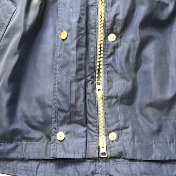 Athleta Navy Blue Hooded Zip Up Pocketed Trench Jacket- S/M - Picture 13 of 15